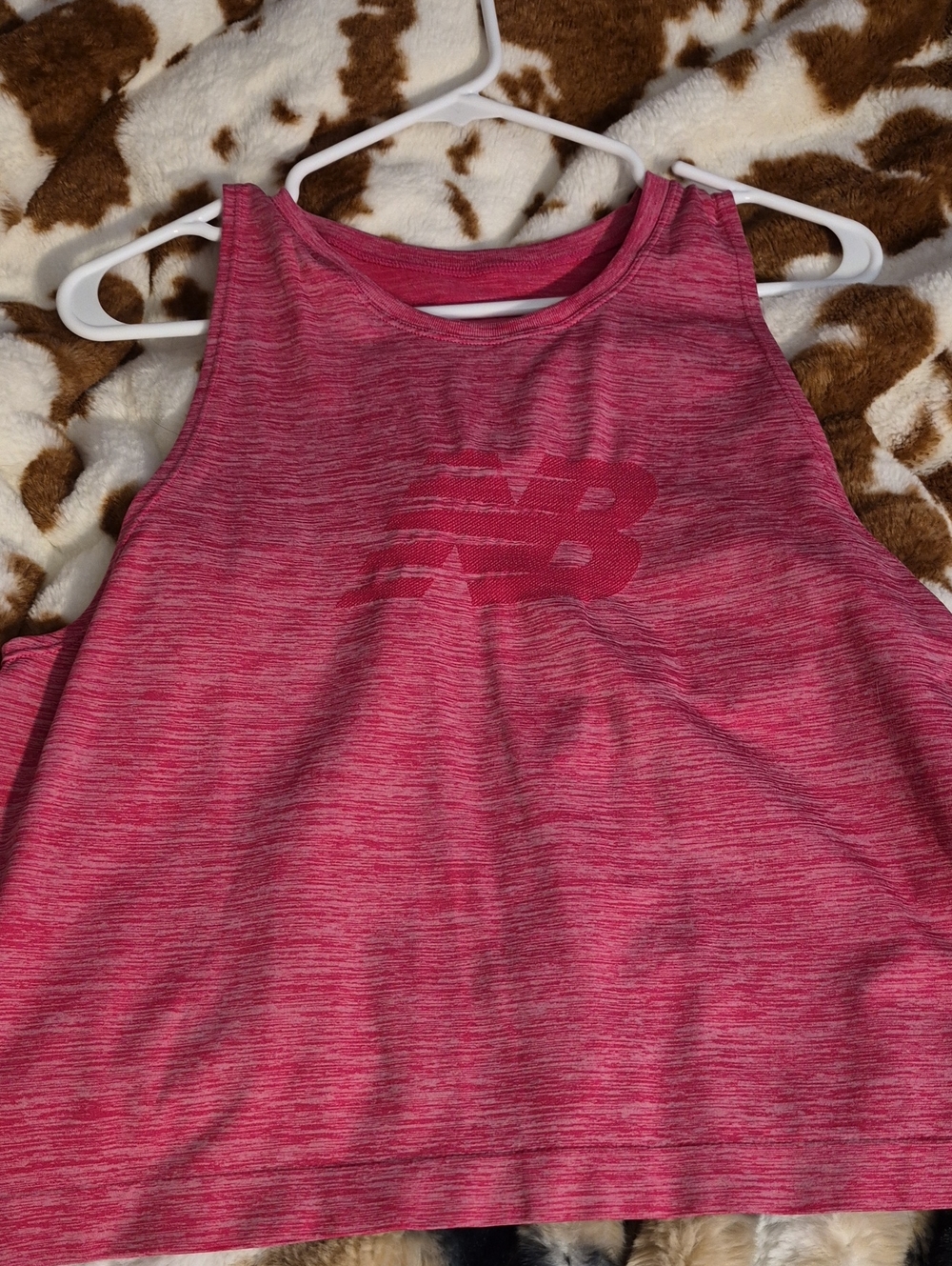 New Balance Heathered Rose Pink Tanktop Size M